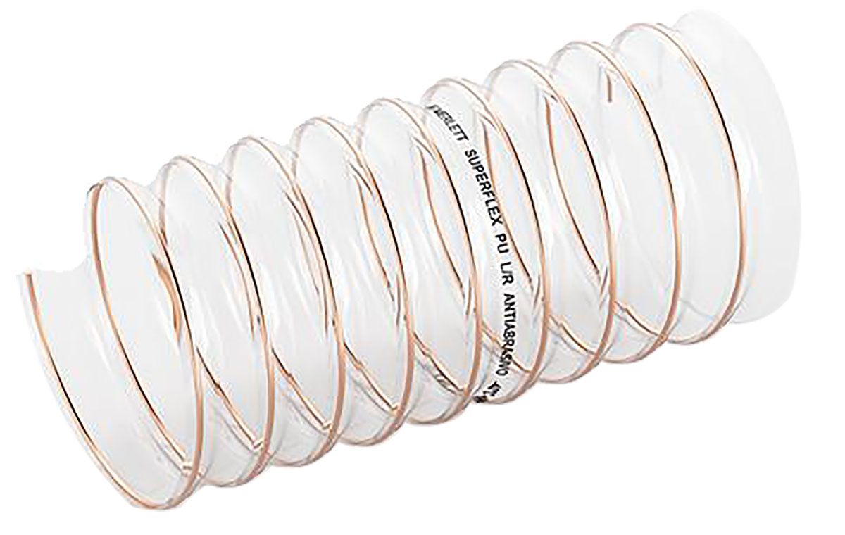 Contitech Clear PUR Reinforced Flexible Ducting, 10m, 76mm ID