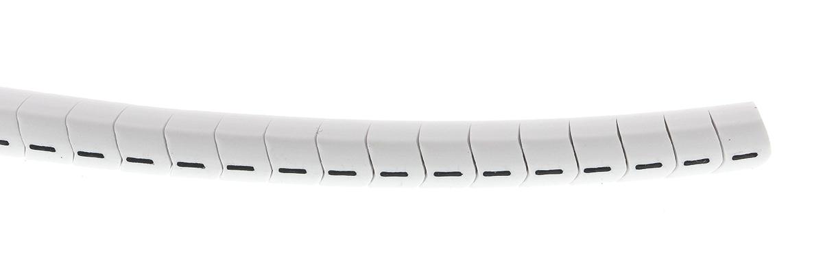 HellermannTyton Helagrip Slide On Cable Markers, Black on White, 2 → 5mm Cable, 901-10367