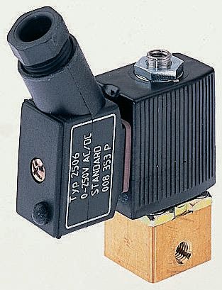 Burkert Solenoid Valve 134151, 3 Port, NC, 24 V dc 3.18 mm, 3.18 mm