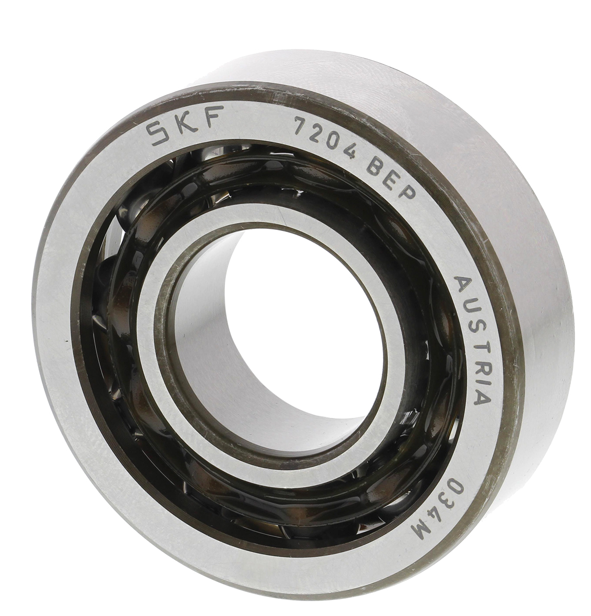 SKF 7204 BEP 1 Row Ball Bearing - 20 mm ID, 47 mm OD 14 mm Race Width