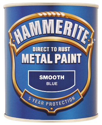Hammerite Metal Paint in Smooth Blue 250ml