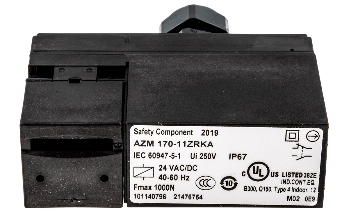 Schmersal AZM 170 Series Solenoid Interlock Switch, Power to Lock, 24V ac/dc