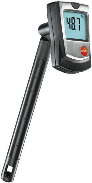 Testo 605-H1 Hygrometer, ±3 %RH Accuracy, +50°C Max, 95%RH Max