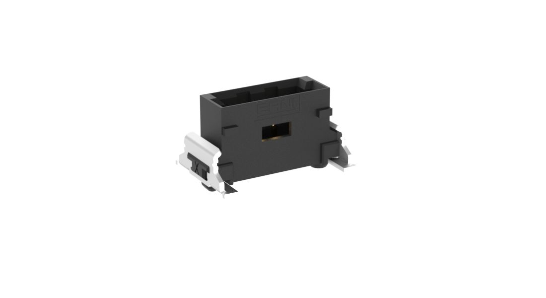 ERNI MiniBridge Series Vertical Surface PCB Header, 4 Contact(s), 1.27 mm Pitch, 1 Row, Shrouded