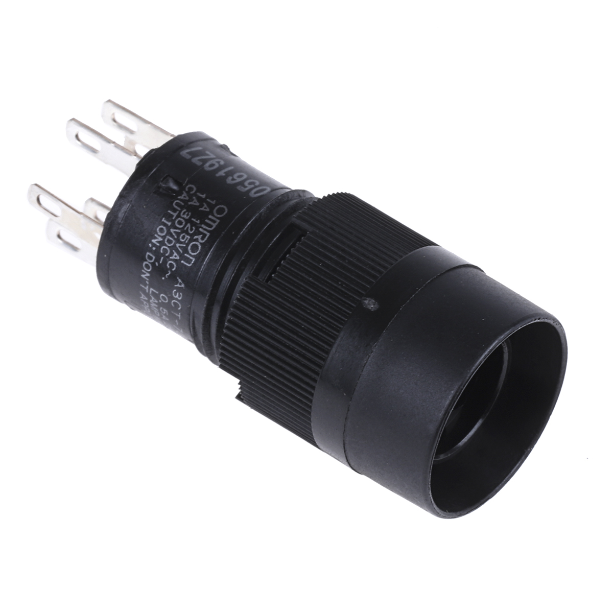 Omron Illuminated Push Button Switch, Latching, Panel Mount, 12mm Cutout, SPST, 250V ac, IP40