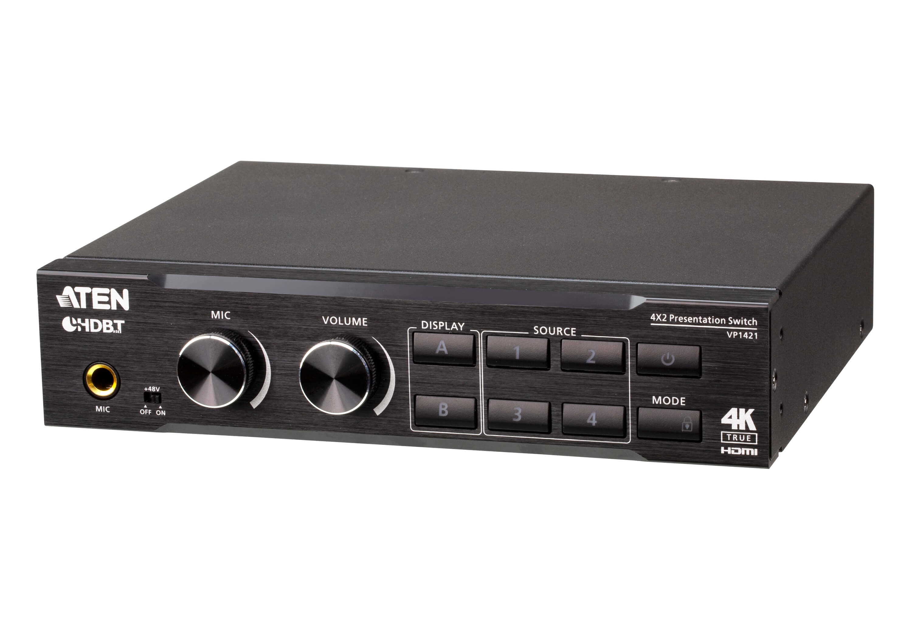 Aten 6 Port 2 Input 1 Output HDBase T, HDMI Matrix Switch 4096 x 2160