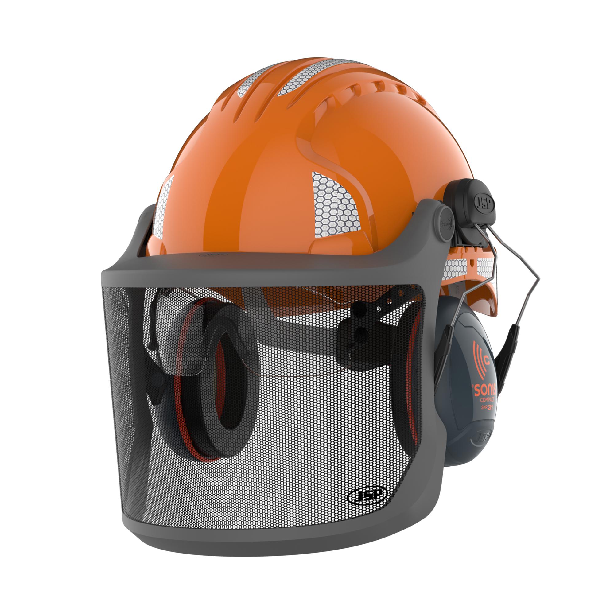 JSP EVOGuard Orange Safety Helmet, AdjustableVentilated