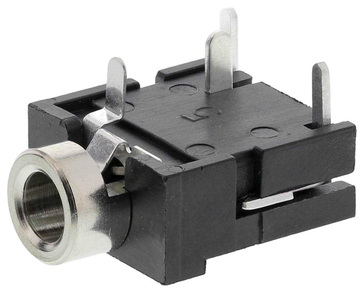 Lumberg Jack Connector Through Hole Stereo Socket, 3Pole 1A