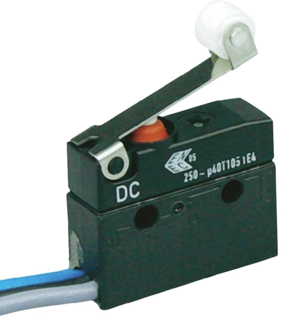 ZF Roller Micro Switch, Lead Terminal, 6 A @ 250 V ac, SP-CO, IP67