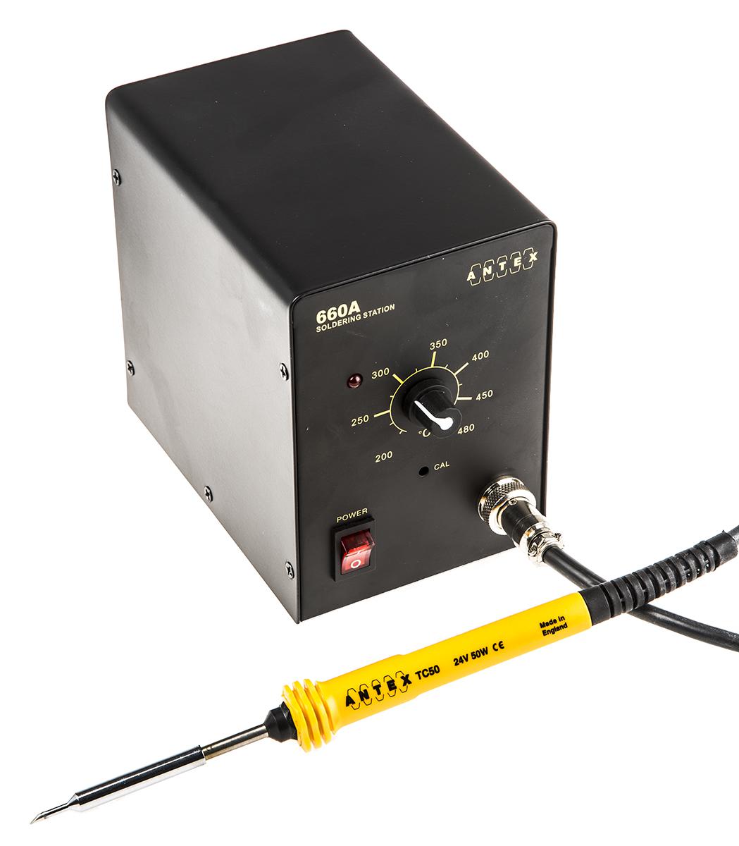 Antex Electronics 660A Analogue Soldering Station 50W, 230V