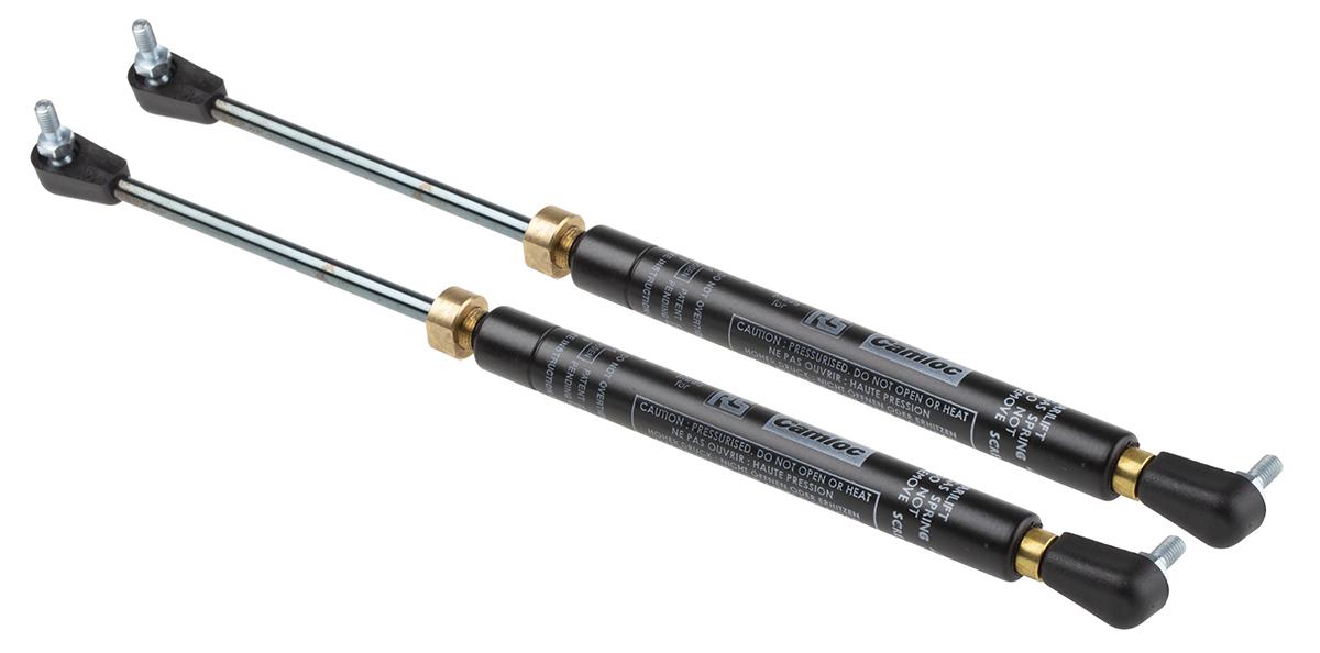 Camloc Steel Gas Strut, with Ball & Socket Joint, 250.0mm Extended Length, 100.0mm Stroke Length