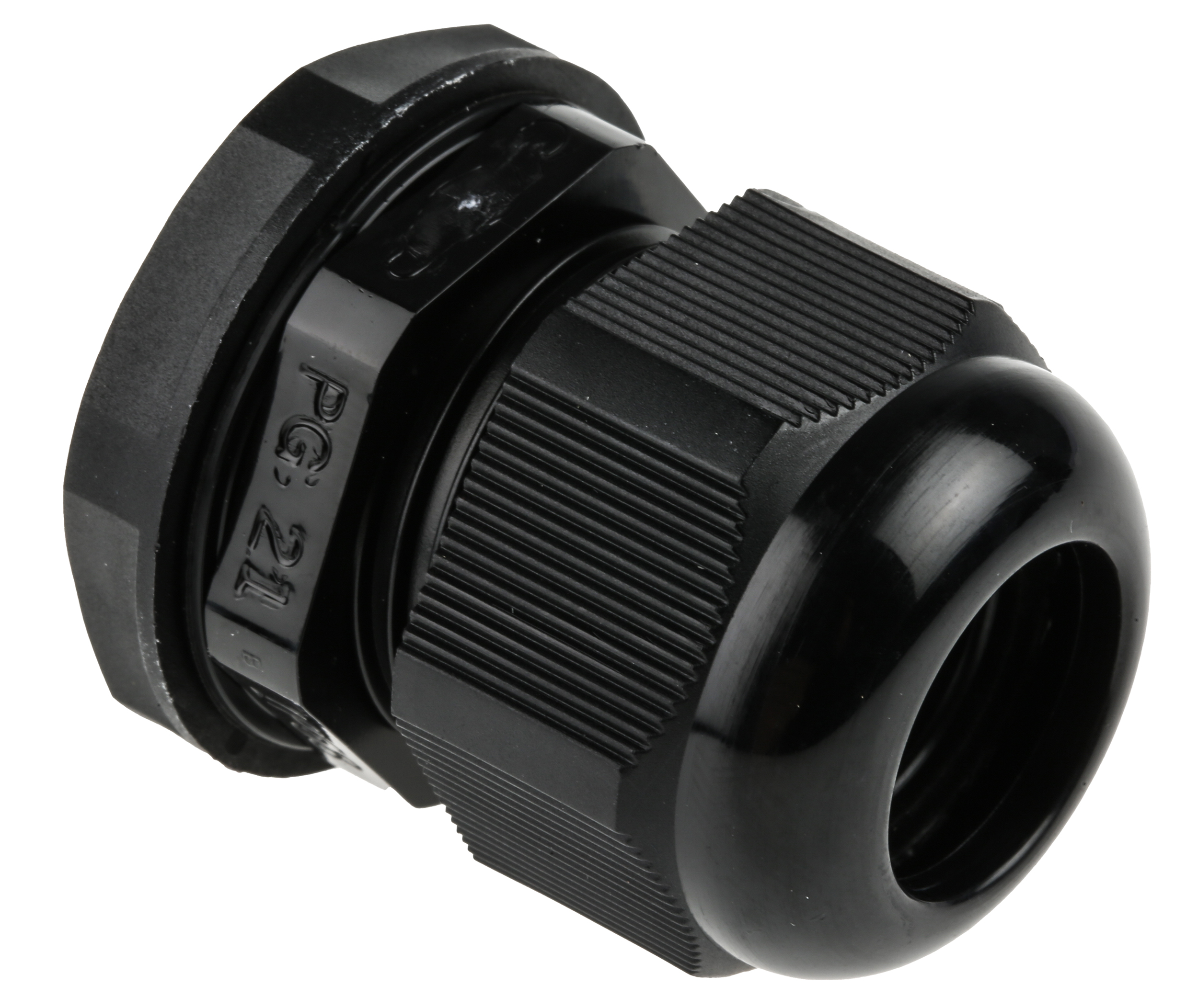 RS PRO Black Nylon Cable Gland, PG21 Thread, 13mm min., 18mm max., IP68
