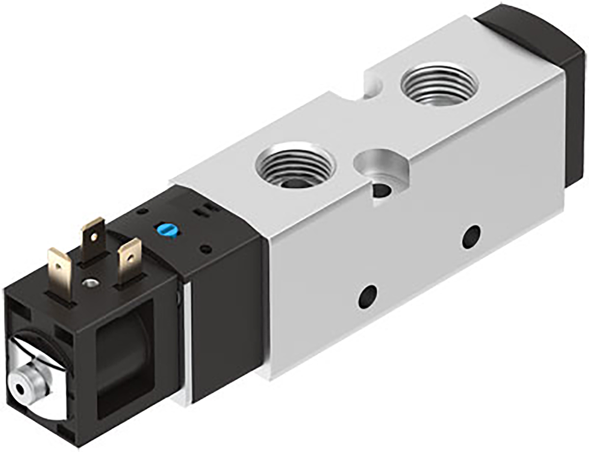 Festo 5/2 Pneumatic Solenoid Valve - Solenoid G 3/8 VUVS Series 24V dc, 8049881