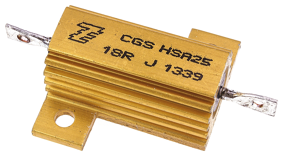 TE Connectivity, 18Ω 25W Wire Wound Chassis Mount Resistor HSA2518RJ ±5%