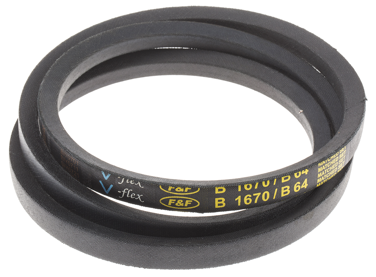 RS PRO Drive Belt, belt section B, 1620mm Length