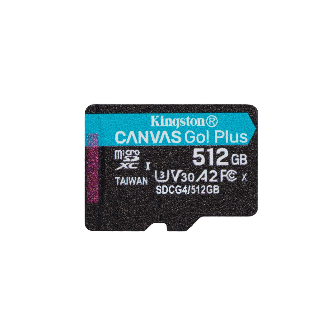 Kingston 512 GB MicroSDXC Micro SD Card, A2, Class 10, U3, UHS-I, V30