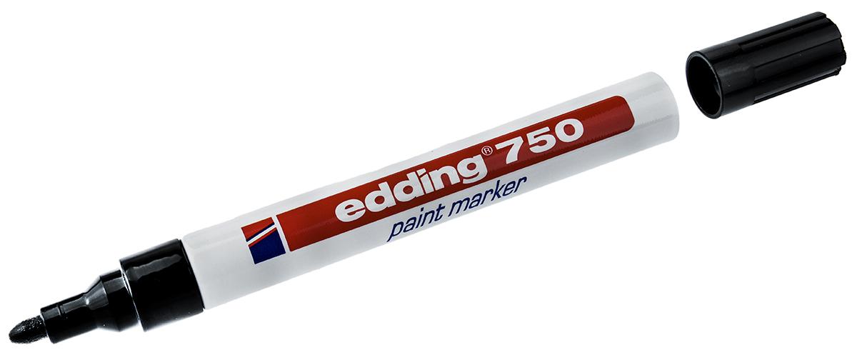 Edding Black 2 → 4mm Medium Tip Paint Marker Pen for use with Glass, Metal, Plastic, Wood