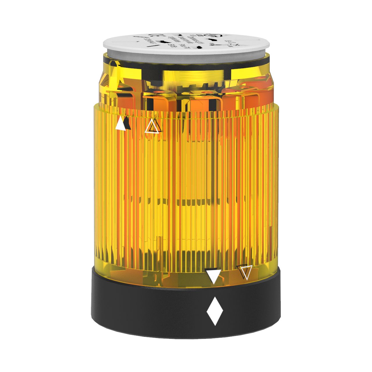 Pfannenberg 28250376033 Series Yellow Continuous lighting Effect Signal Tower for Use with Everywhere Where Machine