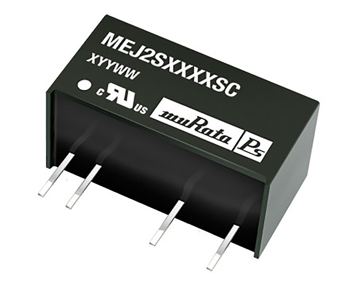 Murata Power Solutions MEJ2 DC-DC Converter, 15V dc/ 133mA Output, 10.8 → 13.2 V dc Input, 2W, Through Hole,