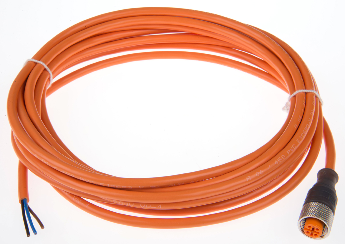 Lumberg Automation Female 3 way M12 to Free End Sensor Actuator Cable, 5 m
