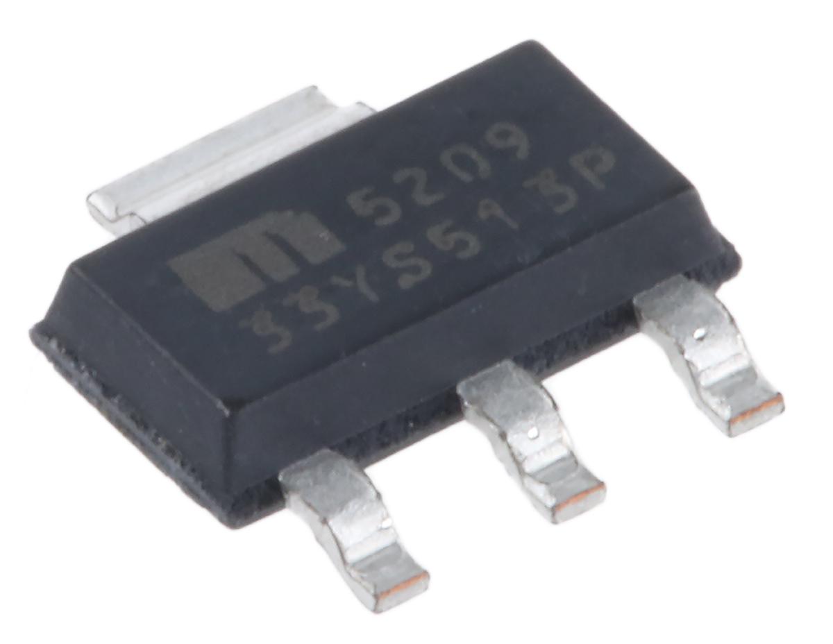 Microchip, Voltage Regulator 16V SOT-223 4-Pin
