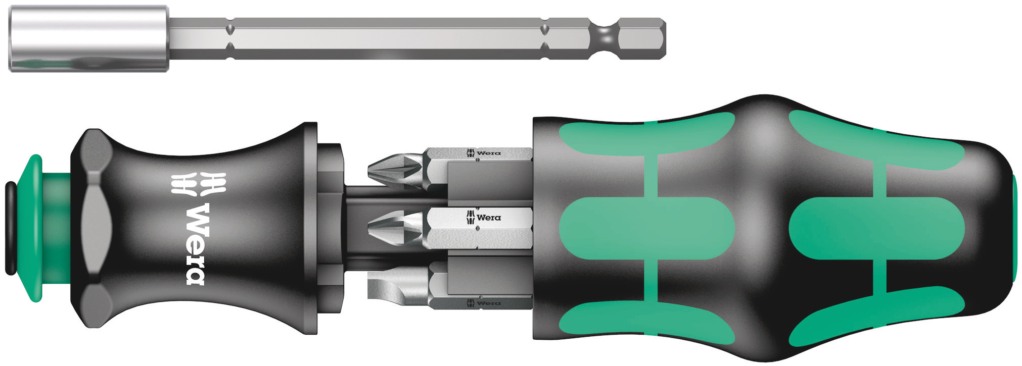 Wera Driver Bit 6 Pieces, Phillips, Pozidriv, Slotted
