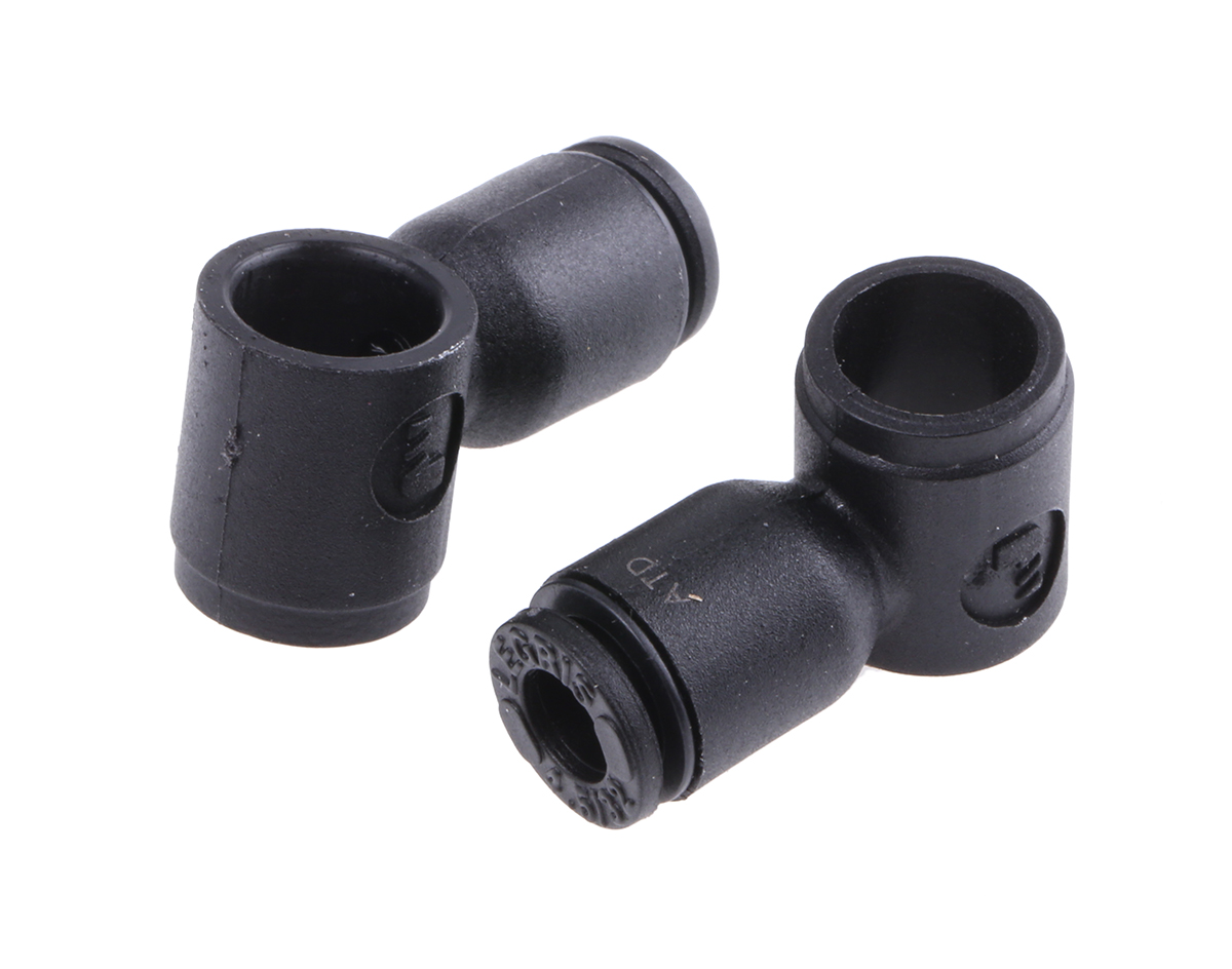 Legris LF3000 Series Banjo Threaded-to-Tube Adaptor, M5 Male to Push In 4 mm, Threaded-to-Tube Connection Style