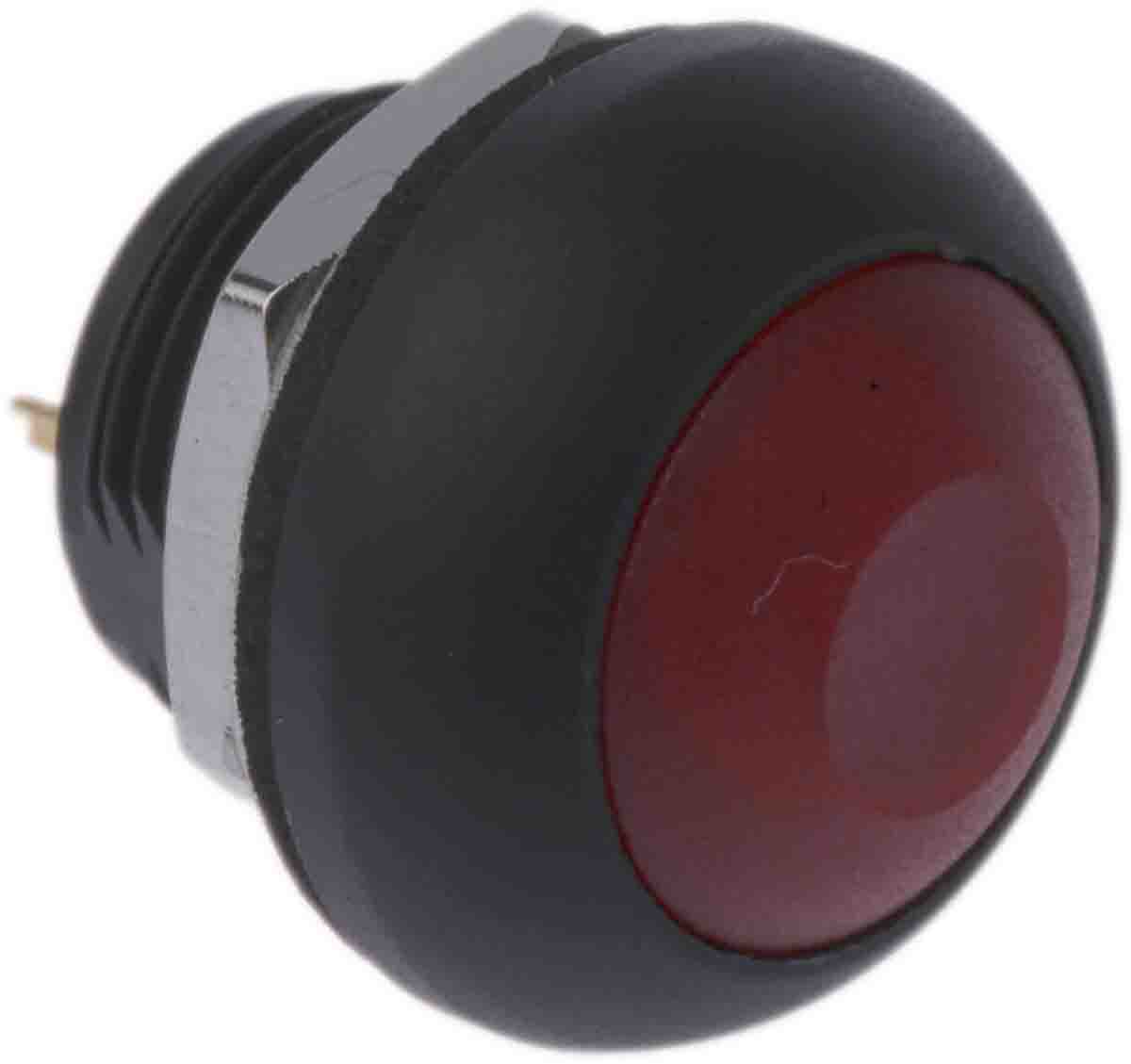 RS PRO Miniature Push Button Switch, Momentary, PCB, 13.6mm Cutout, SPST, 30V dc, IP67