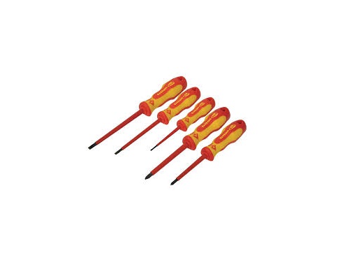 CK Pozidriv; Slotted Insulated Screwdriver Set, 5-Piece
