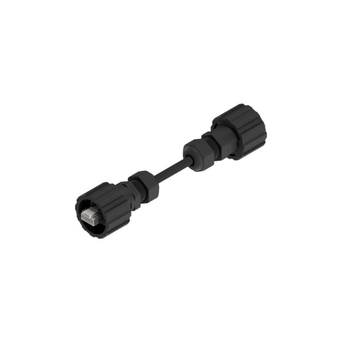 Amphenol CONEC17 -100, 2m Cat5e, Black RJ45 to Male RJ45 Male, UTP Unshielded, Terminated