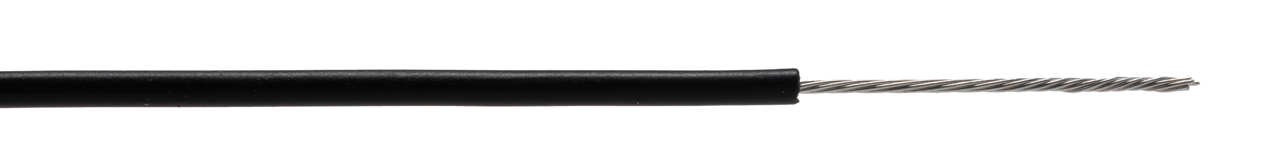 RS PRO Black 26AWG Hook Up Wire, 26AWG, 7/0.16mm, 305m, PVC Insulation