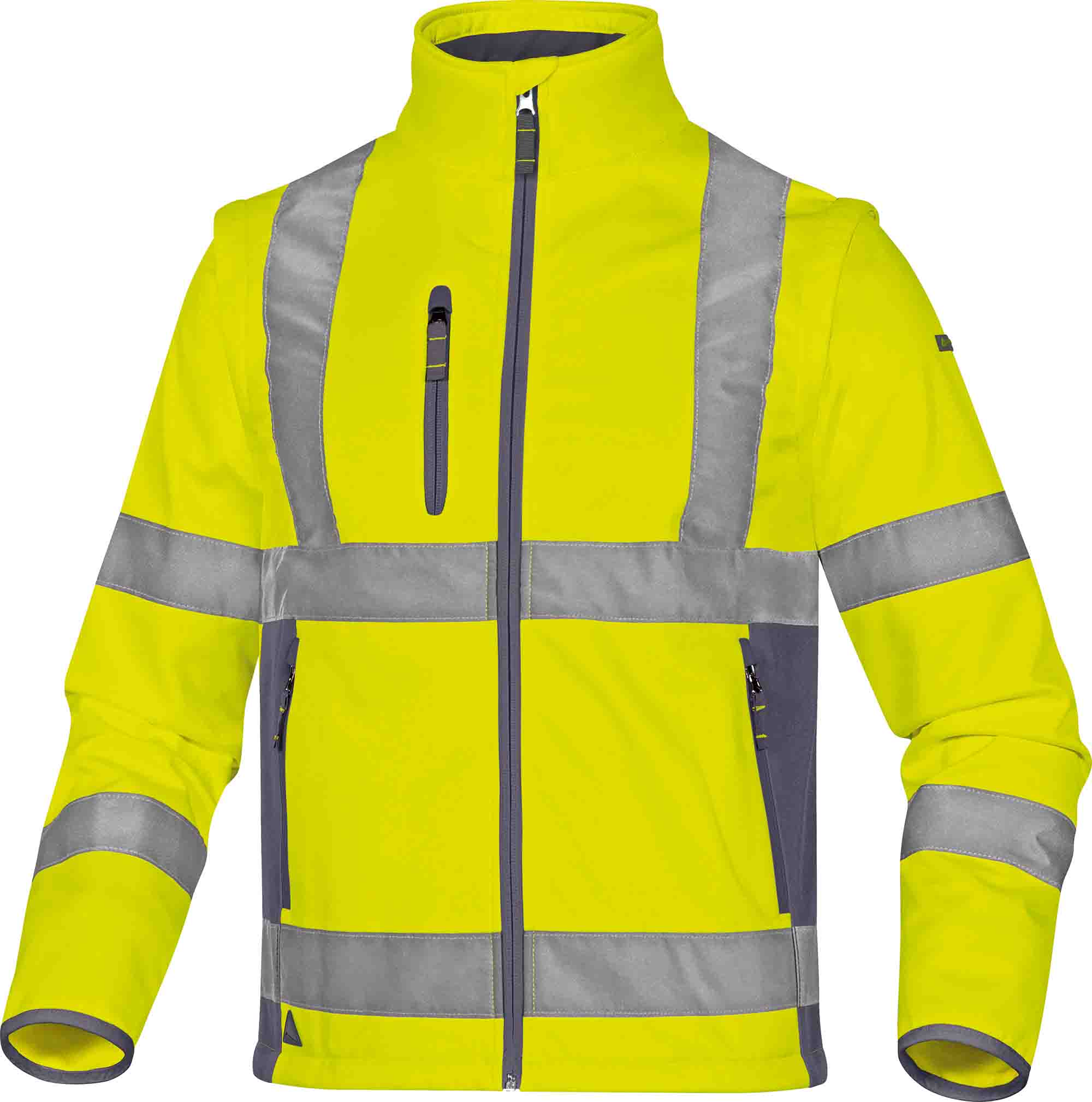 Delta Plus Yellow Unisex Hi Vis Jacket, M