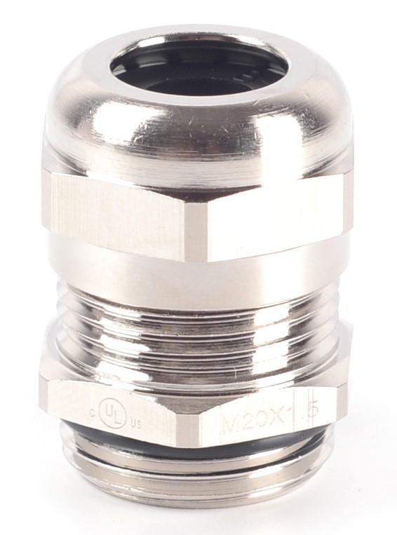 RS PRO Nickel Plated Brass Cable Gland, M20 Thread, 5mm min., 9mm max., IP68