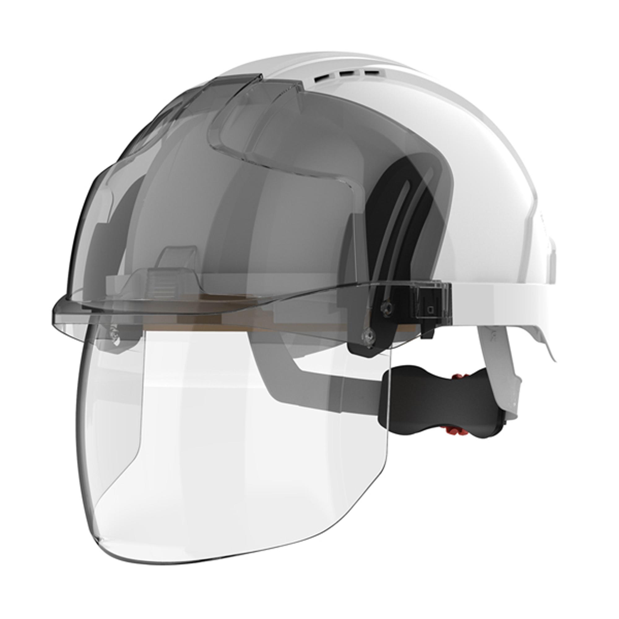 JSP EVOVISTAlens White Safety Helmet, AdjustableVentilated