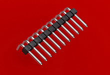 Molex KK 254 Series Right Angle Through Hole Pin Header, 4 Contact(s), 2.54 mm Pitch, 1 Row, Unshrouded