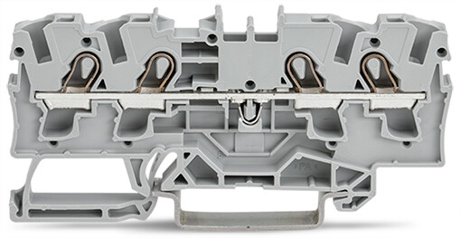 WAGO 2004-1401 TOPJOB S, 2004 Series Grey, 4mm², Single-Level, Push-In Cage Clamp Termination, ATEX, IECEx