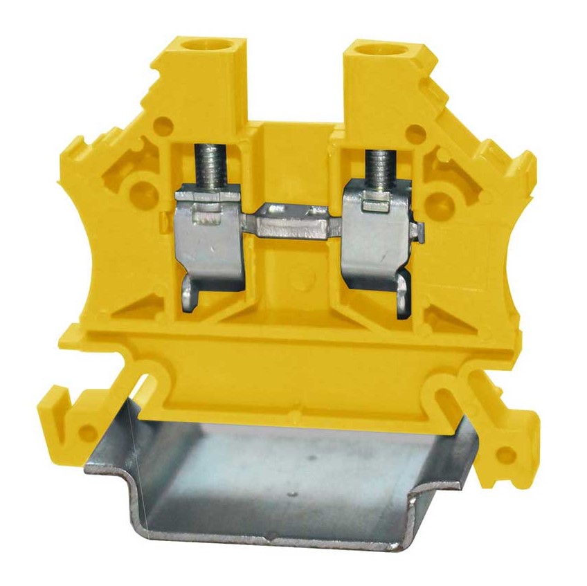 RS PRO Yellow, Single-Level, Cage Clamp Termination
