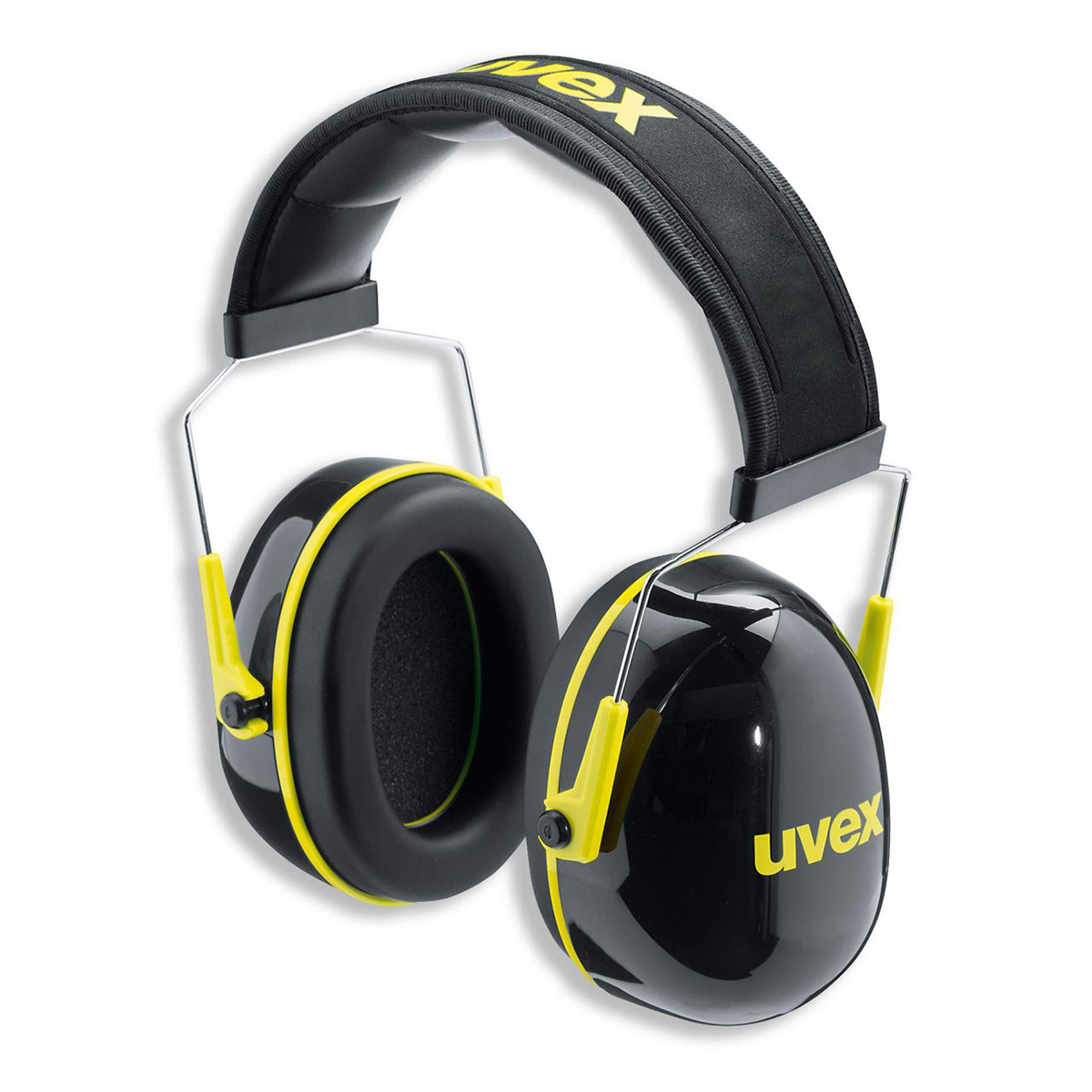 uvex K Ear Defender with Headband, 32dB, Black, Yellow