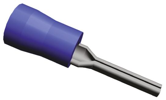 TE Connectivity, PLASTI-GRIP Insulated, Tin Crimp Pin Connector, 1mm² to 2.5mm², 16AWG to 14AWG, 1.8mm Pin Diameter,