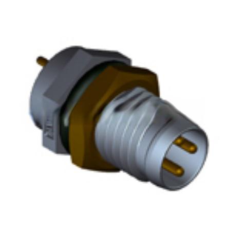 Amphenol Industrial Circular Connector, 3 Contacts, Panel, M8 Connector, Plug, Male, IP67, M Series