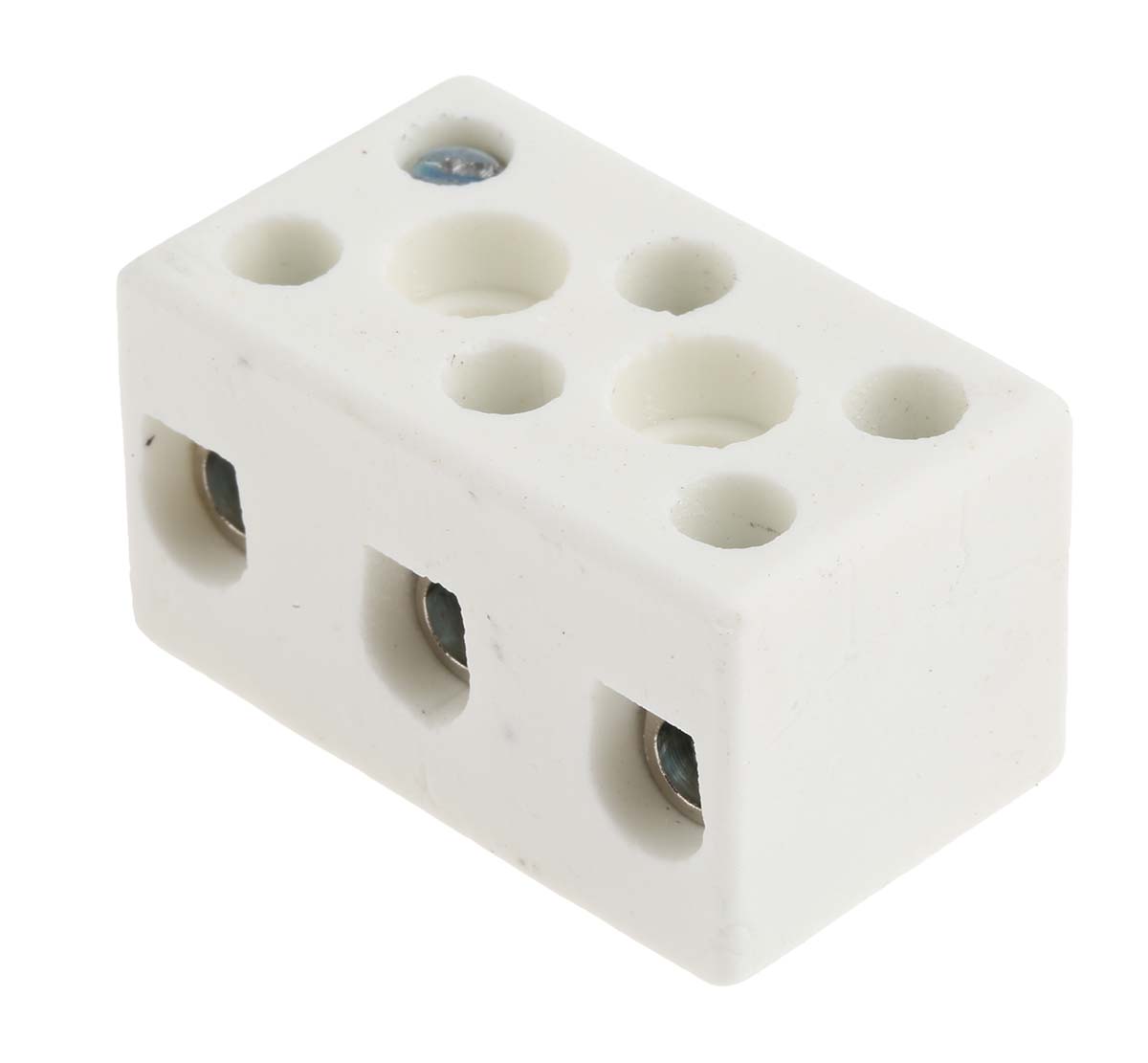 RS PRO Non-Fused Terminal Block, 3-Way, 57A, 8 AWG Wire, Screw Down Termination