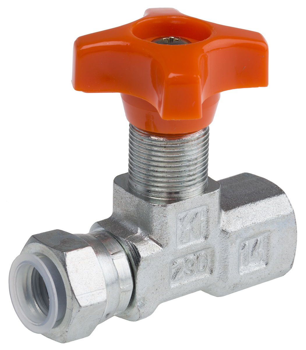 RS PRO Hydraulic Pressure Gauge Isolation Valve, G 1/4 Female