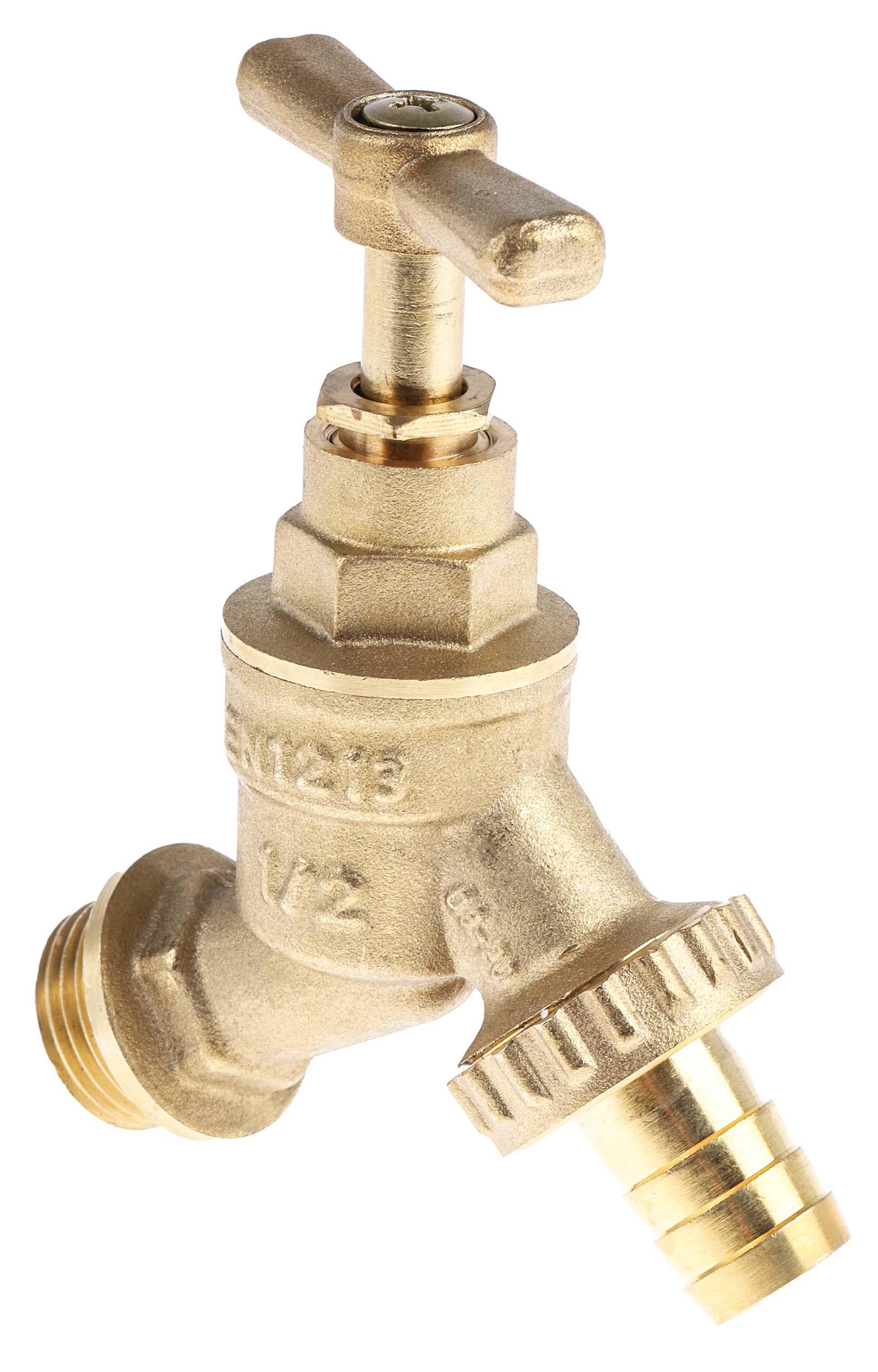 RS PRO Brass Twist Handle Bib Tap, 1/2in
