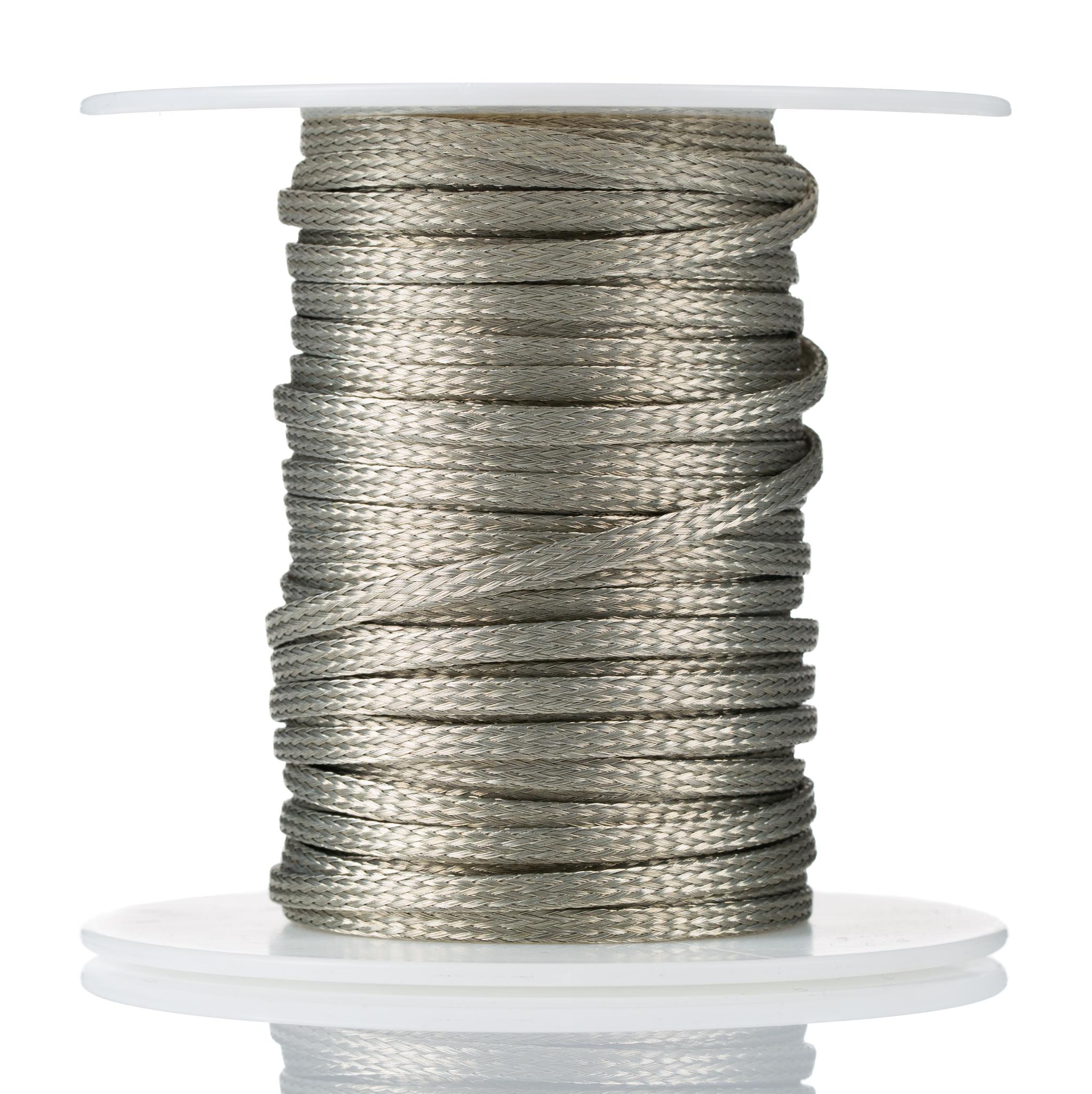 Alpha Wire Braid 2162 Braided Copper Wire, 30m, 25 A