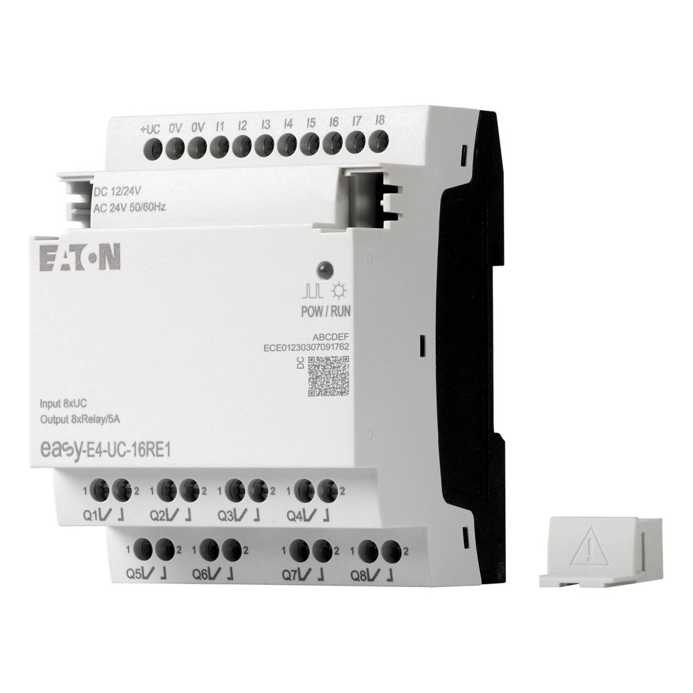 Eaton EasyE4 Series I/O Extension Module, 12 V dc, 24 V dc Supply, Relay Output, 8-Input, Digital Input