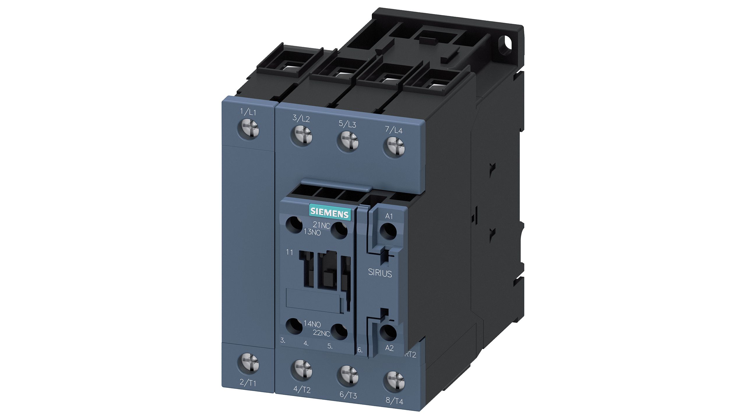 Siemens SIRIUS 3RT.3 Size S2, 3RT23 Contactor, 4-Pole, 22 kW, 1NO + 1NC