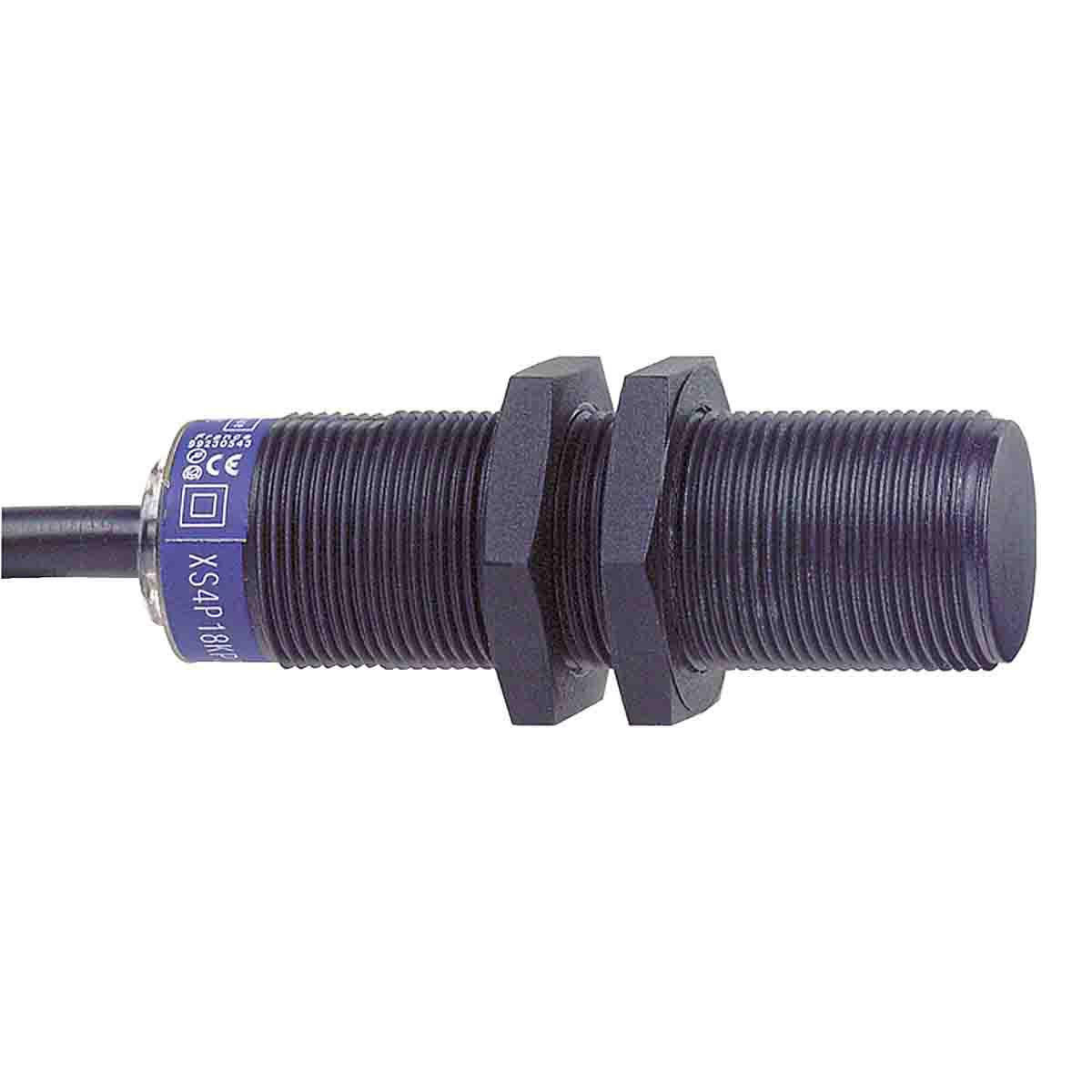 Telemecanique Sensors Inductive Threaded Barrel Proximity Sensor, M18, 8 mm Detection, PNP NO, 10 → 58 V dc, 12