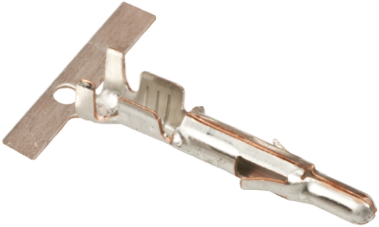 TE Connectivity Universal MATE-N-LOK Series Male Crimp Terminal, 24AWG Min, 18AWG Max