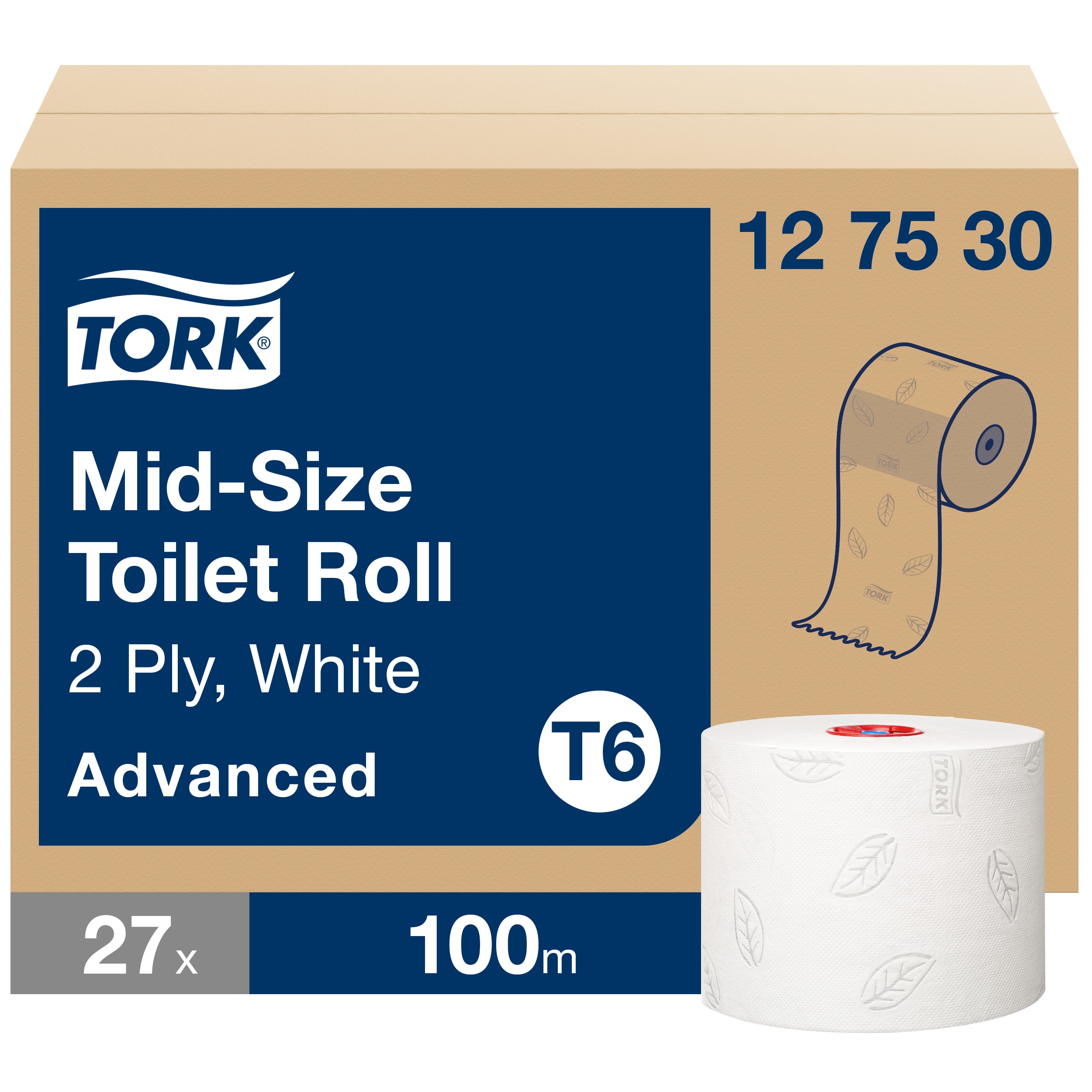 Tork 27 rolls of Toilet Roll, 2 ply