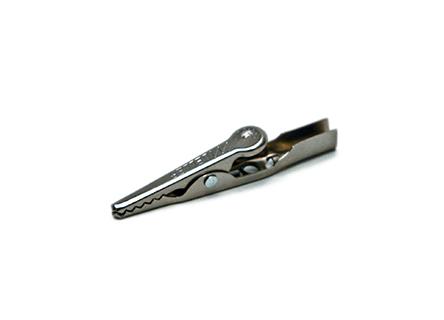 Mueller Electric Crocodile Clip 4 mm Connection, Nickel-Plated Steel Contact, 10A